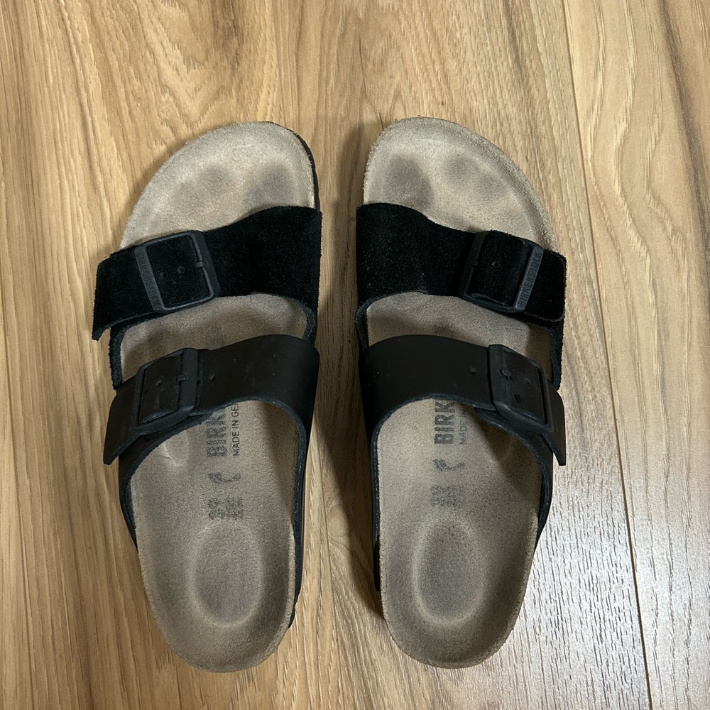 Birkenstock Split Black Double Strap Sandals - image 2